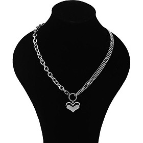 Dây chuyền vòng cổ trái tim titan sáng bóng bền màu