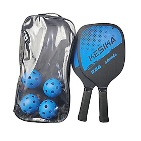Pickleball Paddles Set Rackets Carry Bag Wood 4 Balls for Indoor Women Adults Equipment