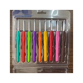 Mua Bộ 9 cây móc lên cán dẻo đầu trắng đủ size ( 2mm - 6mm )