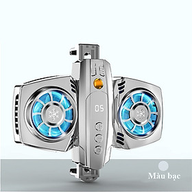 Mua Quạt tản nhiệt kim loại 2 quạt làm mát cực nhanh màn hình hiển thị nhiệt độ có thể gắn trippod/giá đỡ livestream - K1310