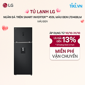 [Chỉ giao Miền Bắc/Nam] Tủ lạnh LG ngăn đá trên Smart Inverter 315L màu đen LTB31BLM - Hàng Chính Hãng