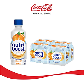 Lốc 24 Chai Sữa Nutriboost Thế Hệ Mới Hương Cam 297ml Chai