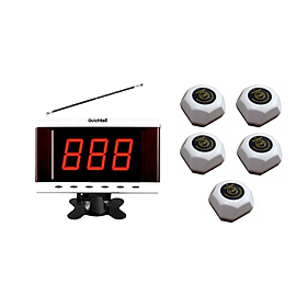 Mua Bộ chuông gọi phục vụ không dây S632 + 5 nút chuông C100 cho nhà hàng  quán ăn...