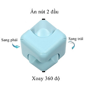 Đồ chơi Rubik Spiner KAVY con quay 360 độ giải tỏa căng thẳng stress - Xanh Dương Nhạt