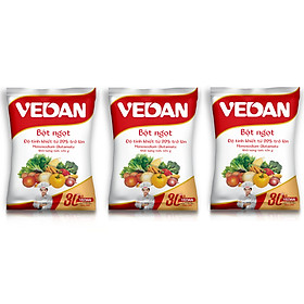 Combo 3 gói bột ngọt Vedan 454g