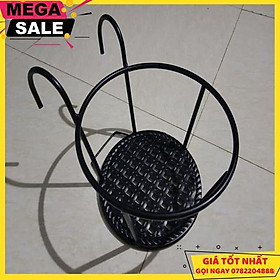 Mua Set 3 Kệ Để Hoa Ban Công Có Móc Treo Bằng Sắt - Mầu Đen  - Giao Hàng Toàn Quốc