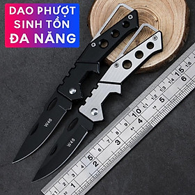 Mua (CAO CẤP) Dao Phượt EDC Mini Gấp Gọn Đa Năng W46 - Dao Sinh Tồn Thép Không Gỉ Siêu Bền mã ZU42