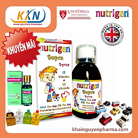 [MUA 1 TẶNG 2, XE VÀ DẦU ] KHI MUA 1 Nutrigen Supra Syrup - Siro Bổ Sung Dinh Dưỡng Và Vi Chất cho trẻ em
