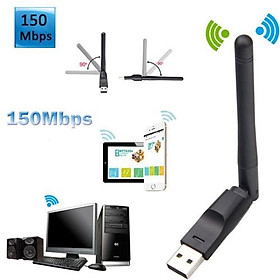 USB WIFI - Wireless Apdater IEEE802.11 b/g/n 150Mbps - kết nối internet - lướt net không dây - thay thế card mạng dây