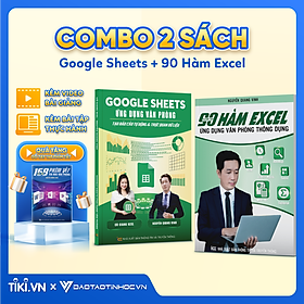 Hình ảnh sách Combo 2 sách Google Sheet và 90 Hàm Excel ĐÀO TẠO TIN HỌC Chuyên Ứng Dụng Văn Phòng