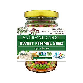 Kẹo Tiểu Hồi Hương Ấn Độ Havafoodies Hủ 100g – Sweet Fennel Seed