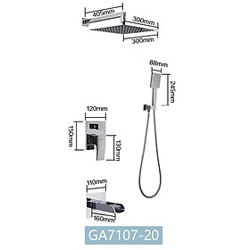 Mua SEN ÂM TƯỜNG NÓNG LẠNH CAO CẤP NHẬP KHẨU NGA GAPPO G7107-20 - HÀNG CHÍNH HÃNG