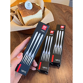 Mua Set 10 Dĩa  Nĩa Ăn Trái Cây  Hoa Qủa Bằng Inox Hiệu Zwiling Đức