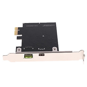 1-Port USB3.1 Type-C Interface PCI-E Extension Card With 1-Port Fast Charge Black