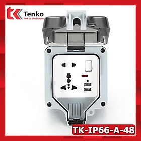 Mua Hộp Chống Nước(Che Mưa) Ổ Cắm - Công Tắc 16A Đạt Tiêu Chuẩn Chống Nước IP66 - Ổ Cắm Điện Ngoài Trời Tenko