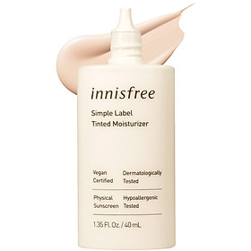 Kem Lót Thuần Chay Innisfree Simple Label Tinted Moisturizer #1 40ml - 131172432