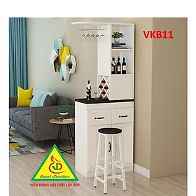Quầy bar mini kết hợp tủ rượu VKB11 ( không kèm ghế) - Nội thất lắp ráp Viendong Adv
