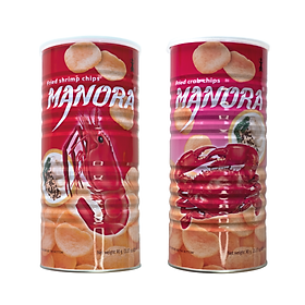 Bánh Snack Tôm/Cua Manora 90g (Lon Đỏ)