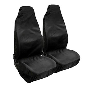 2 Pieces Auto Seat Cover Set Seat Protection Cover Washable Easy Installation Car Supplies with Storage Bag Seat Protector for Trucks