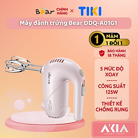 Mua Máy đánh trứng cầm tay  máy trộn Bear DDQ-A01G1  5 tốc độ điều chỉnh  công suất 125W - HÀNG CHÍNH HÃNG