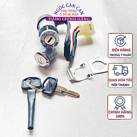 Ổ Khóa 2 Cạnh Xe Máy Wave alpha Đời Đầu Từ 2002-2006, wave ZX  Chất Lượng Cao