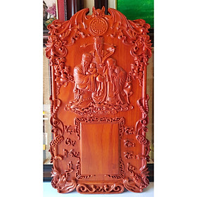 Mua Tranh gỗ hương liền khối đục nổi nghệ thuật-Phúc Lộc Thọ-tg094