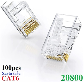 Đầu bấm mạng xuyên thấu CAT6 3U Ugreen 20800 (100 đầu / 1 bịch) - Hàng chính hãng