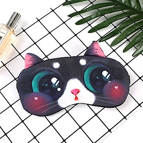 Mua Bịt mắt ngủ con mèo - bịt mắt ngủ có túi nước giải nhiệt tặng kèm bịt tai chống ồn