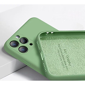 Ốp Lưng Silicone Dẻo Lót Nhung Nỉ Chống Sốc Dành Cho Các Dòng Điện Thoại iPhone 11 Pro Max ( Hạn Chế Bám Vân Tay, Bảo Vệ Camera )