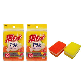 Mua Combo 03 Set bọt biển rửa chén bát Ohe - Hàng nội địa Nhật (02 miếng/Set)