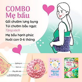 COMBO MẸ BẦU GỐI CHƯỜM LƯNG, TÚI CHƯỜM KÍCH SỮA