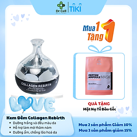 Kem Đêm Collagen Rebirth DR CELL 30g dưỡng trắng chống lão hoá da mờ nếp nhăn - Hàng Chính Hãng