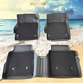 Thảm ô tô sd3 2 lớp dạng lưới lục giác Nissan Almera 2021+ màu đen - bề mặt cao su siêu sạch - Macsim