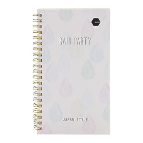 Hình ảnh Sổ LX Twin Notebook Rain Party Motto A5 120 Trang (11.8 x 21 cm)