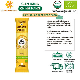 Mì Ý hữu cơ Alce Nero 500g