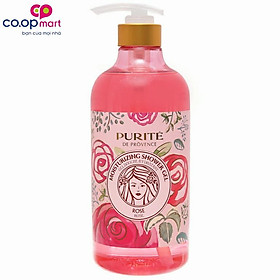 Sữa tắm Purite hoa hồng 850ml-3337216