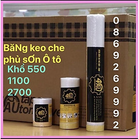 băng dính che phủ sơn - keo che sơn ô tô khổ 550-1100