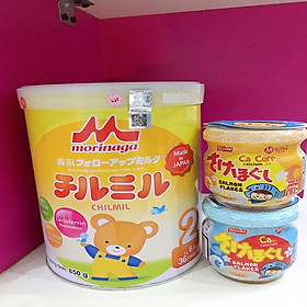 Sữa Morinaga Số 2 - Chilmil (850g) tặng 2 hộp ruốc cá hồi meiwa ( giật quai)