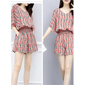 SET THUN HOA SỌC NHÍ CỔ V BY4402