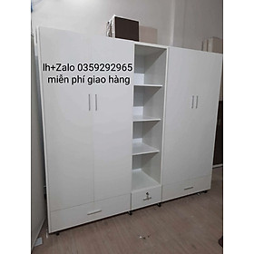Tủ nhựa đài Loan 4 cánh 1 kệ