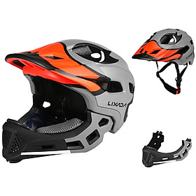Lixada Kids Detachable Full Face Helmet Children Sports Safety Helmet for Cycling Skateboarding Roller Skating