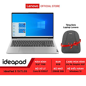 Laptop Lenovo IdeaPad 5 15ITL05 82FG01H8VN i5-1135G7|8GB|256GB|Intel Iris Xe Graphic 82F|WIN10 - Hàng chính hãng