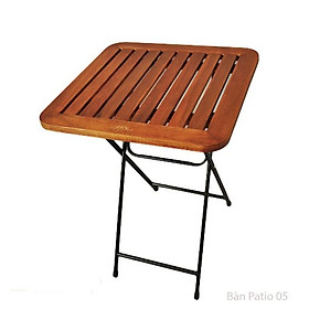 Mua Bàn cafe gấp gọn ban công ngoài trời - Bàn ghế gỗ ban công  cafe Fansipan patio Eotygroup