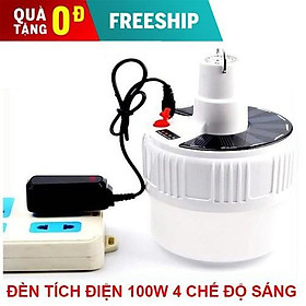 Đèn led tích điện năng lượng mặt trời siêu sáng Có Điều Khiển Từ Xa