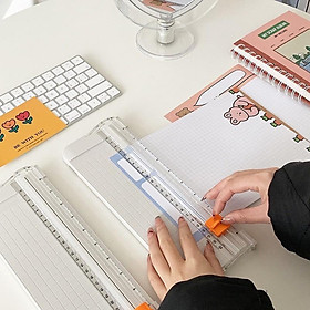 Mua Bàn Cắt Giấy A4 - Dụng Cụ Cắt Giấy Nhựa An Toàn Màu Hồng Xanh Xám - Bảng Cắt Giấy A4