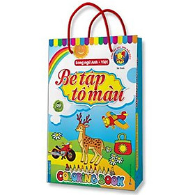 Hình ảnh Túi Bé Tập Tô Màu Coloring Book - Song Ngữ Anh - Việt (Trọn Bộ 8 Cuốn)