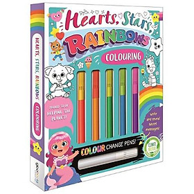 Hearts, Stars, Rainbows Colouring - Igloo Books