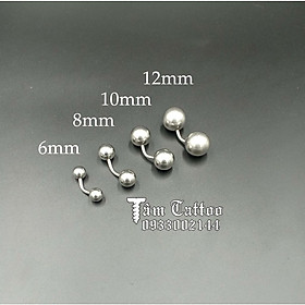 Khuyên tạ cong size 6mm 8mm 10mm 12mm