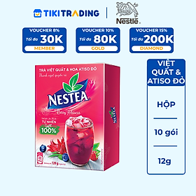 Thực phẩm bổ sung Trà Việt Quất và Hoa Atiso Đỏ NESTEA 10 gói x 12g
