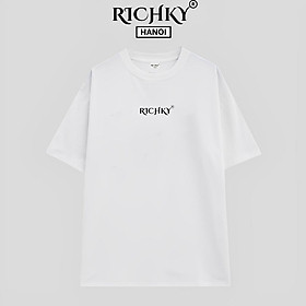 Áo Phông Unisex Richky Luxury Vietnamese Royal T Shirt Trắng - RKP06